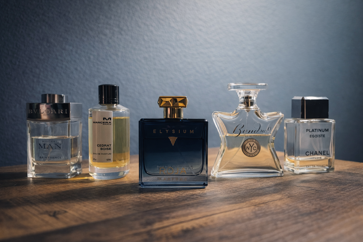 A quiet fragrance collection photographed in natural light